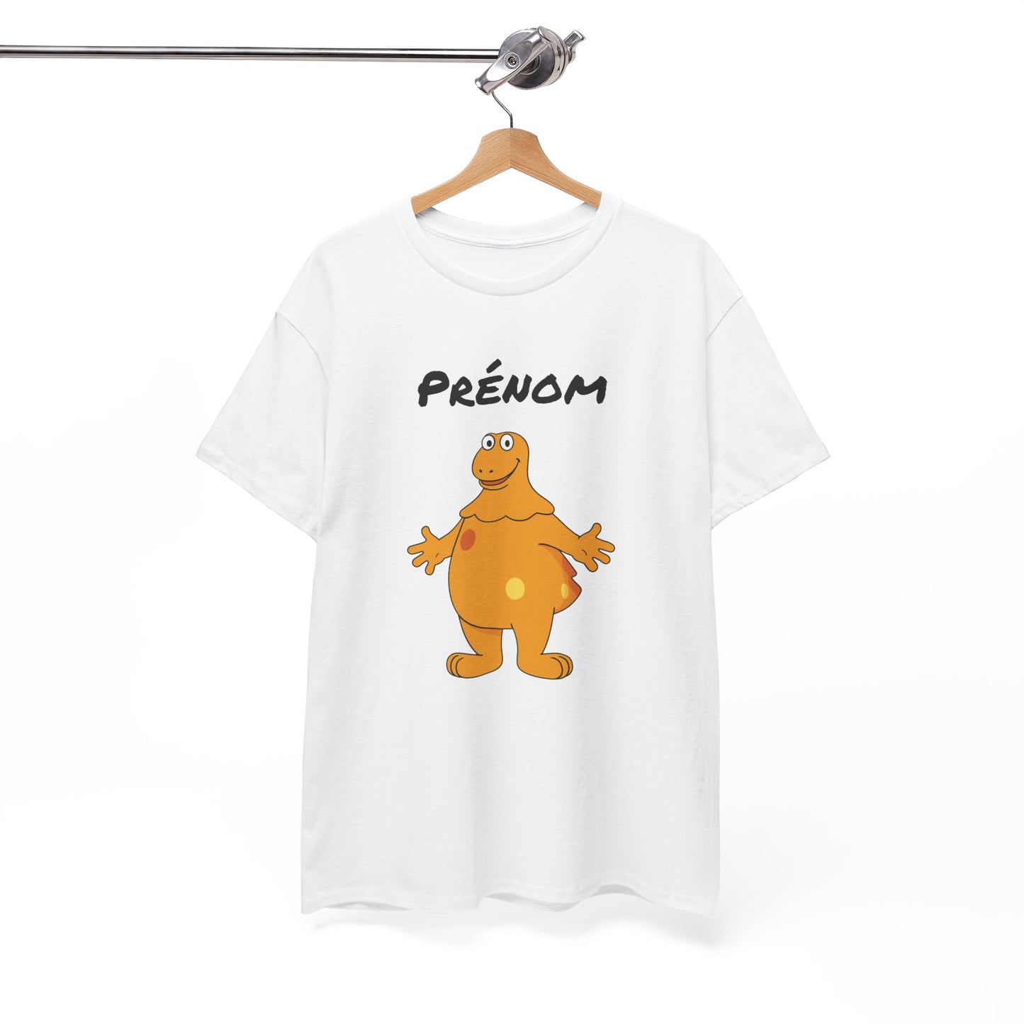 T-Shirt Casimir Personnalisé avec Prénom – Design Cartoon Vintage Nostalgie – Tee Shirt Adulte Fun