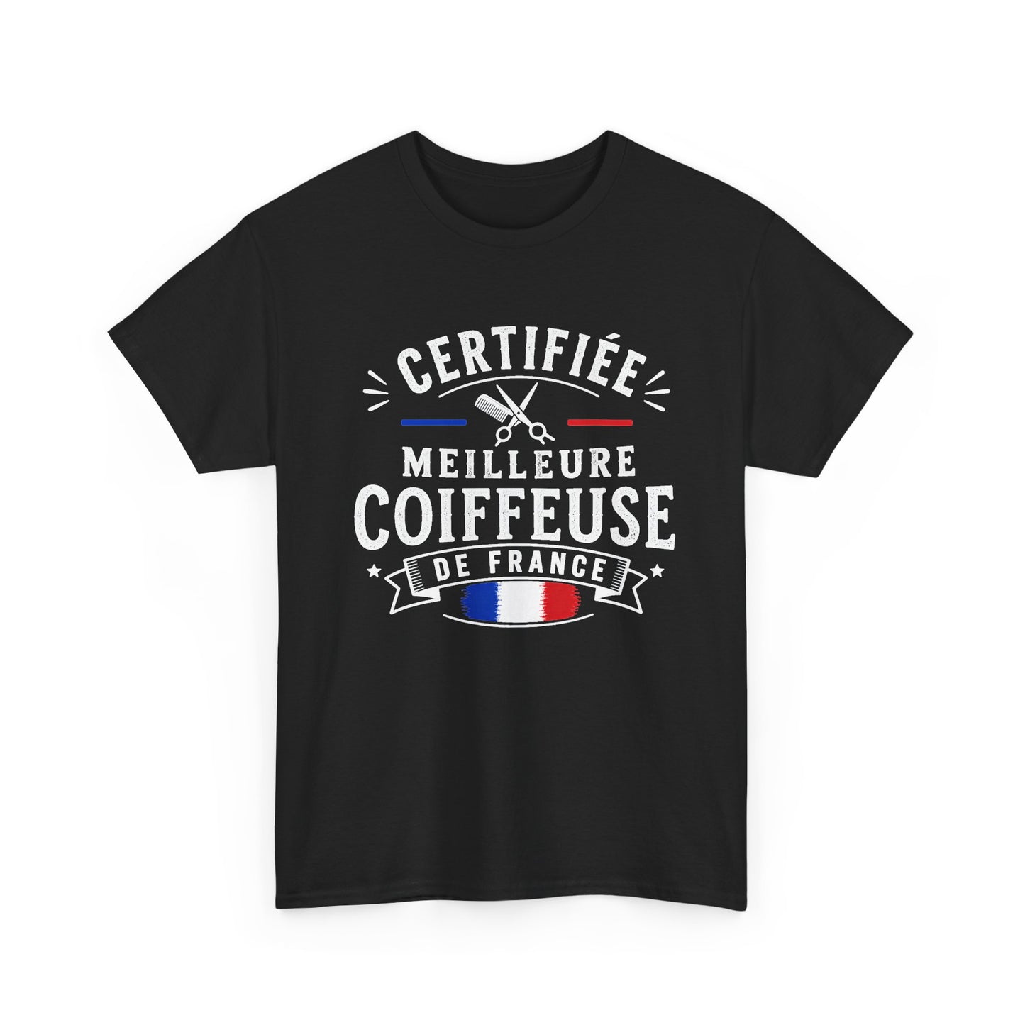 Tee Shirt Femme Coiffeuse Cadeau Métier Coiffure Professionnelle Salon Ciseaux Cheveux France