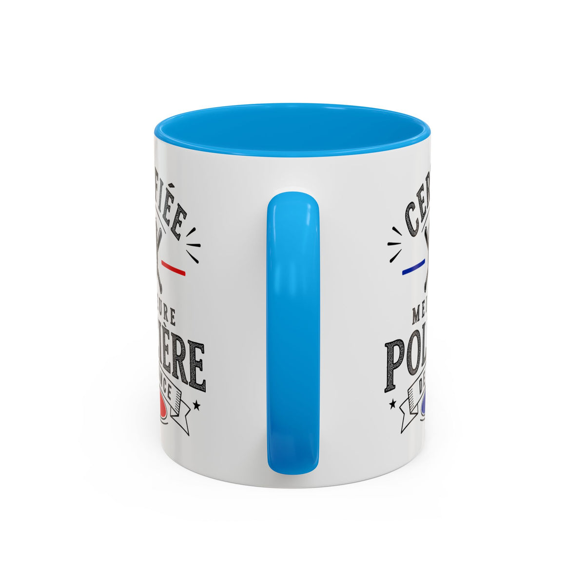 Mug Policière Femme – Certifiée Meilleure Policière de France – Tasse Métier Police – Cadeau Original Femme Policière
