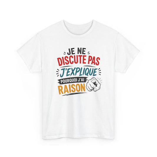 Tee-Shirt Humour Homme et Femme – Citation Drôle Caractère Fort – Cadeau Original Amusant pour Collègue Ami Famille
