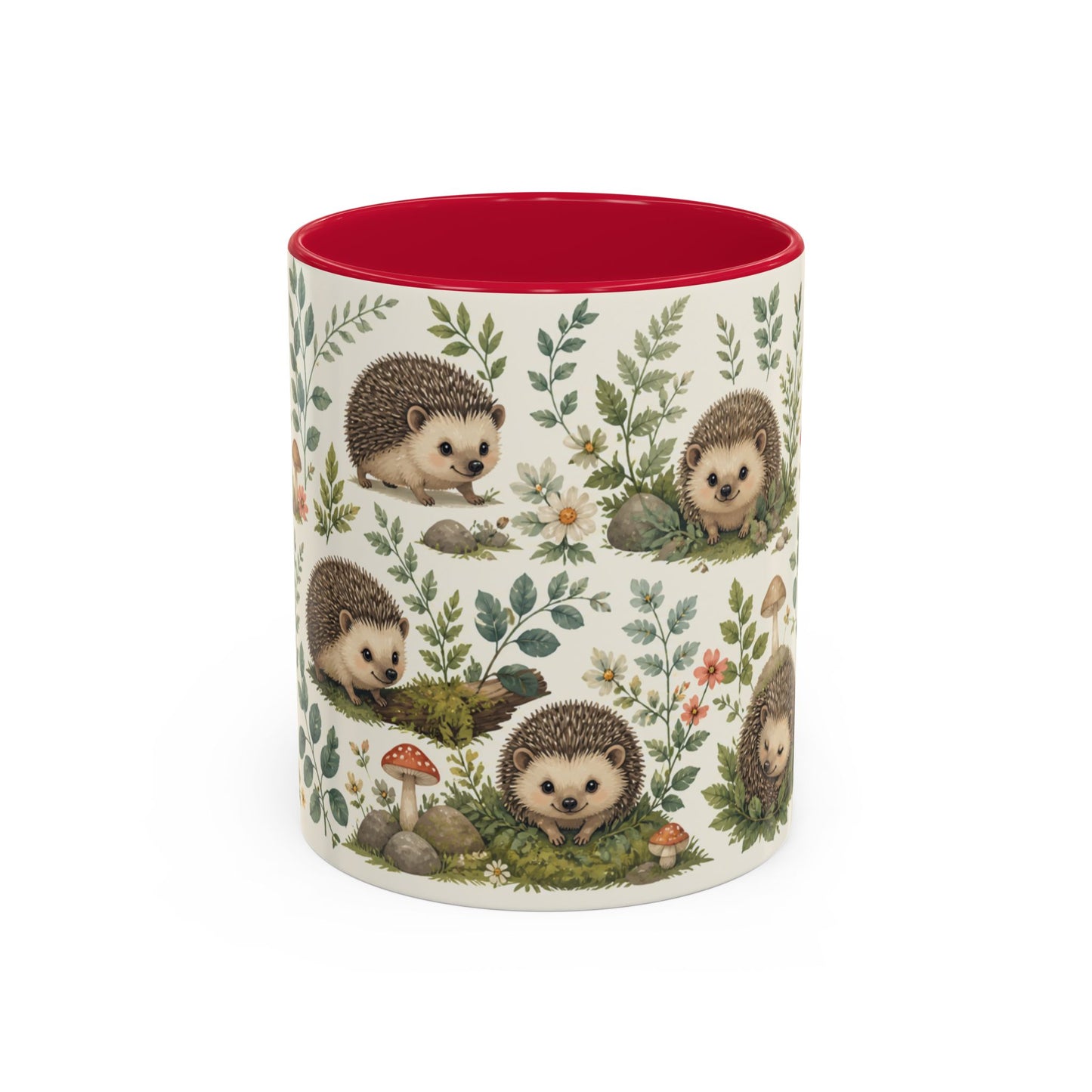 Tasse Hérisson Mignon – Mug Nature et Forêt – Design Animalier Doux et Aquarelle – Céramique 325ml