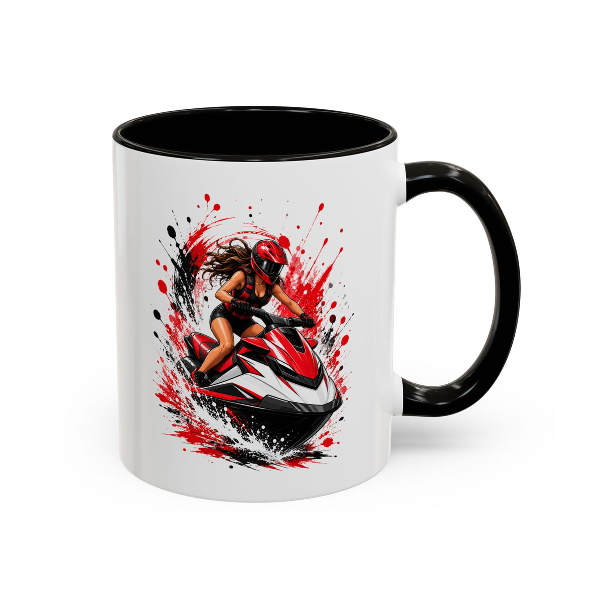 Mug Femme Jet Ski – Tasse Passion Sport Nautique – Cadeau Original Femme – Amatrice de Jet Ski et Sensations Fortes