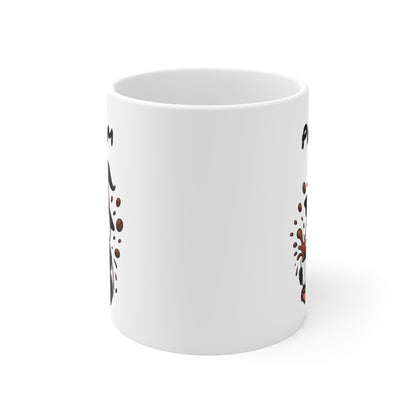 Tasse Personnalisable Panda Sorcier Café – Mug Prénom Halloween Mignon 325ml – Cadeau Original