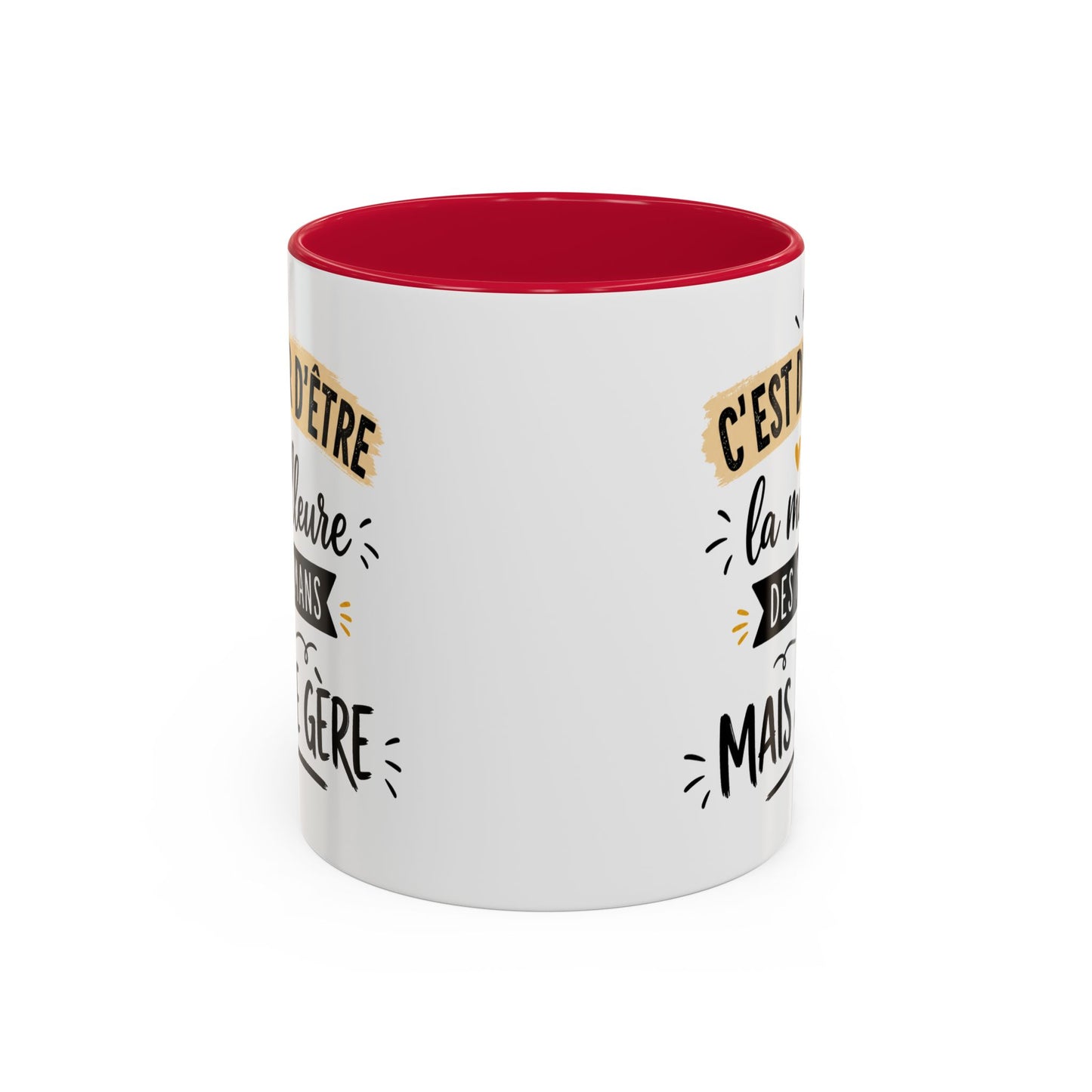 Tasse C’Est Dur D’Être La Meilleure Des Mamans Mais Je Gère – Mug Humour Maman Vintage – Cadeau Fête des Mères 325ml