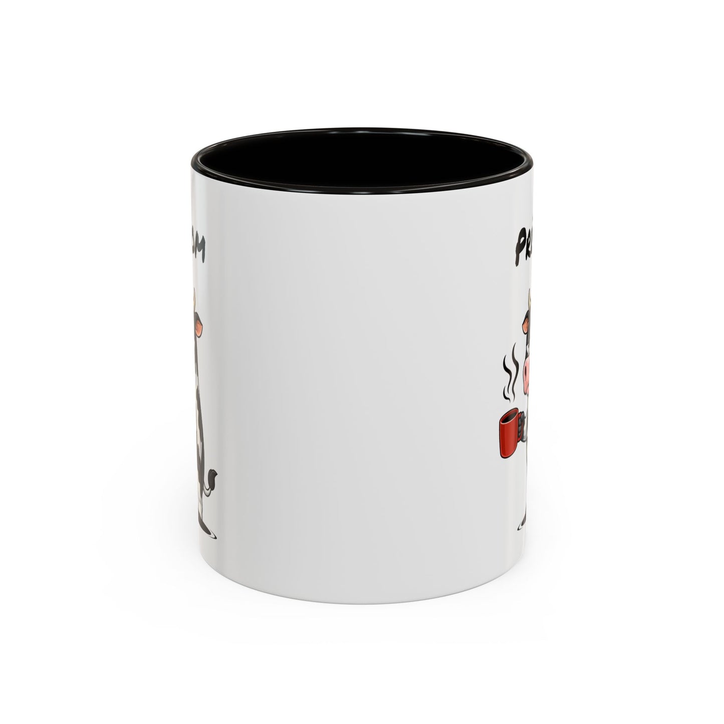 Mug Vache Fatiguée Personnalisable 325ml – Tasse Café Humour Animal Drôle Bureau Réveil Difficile Cadeau