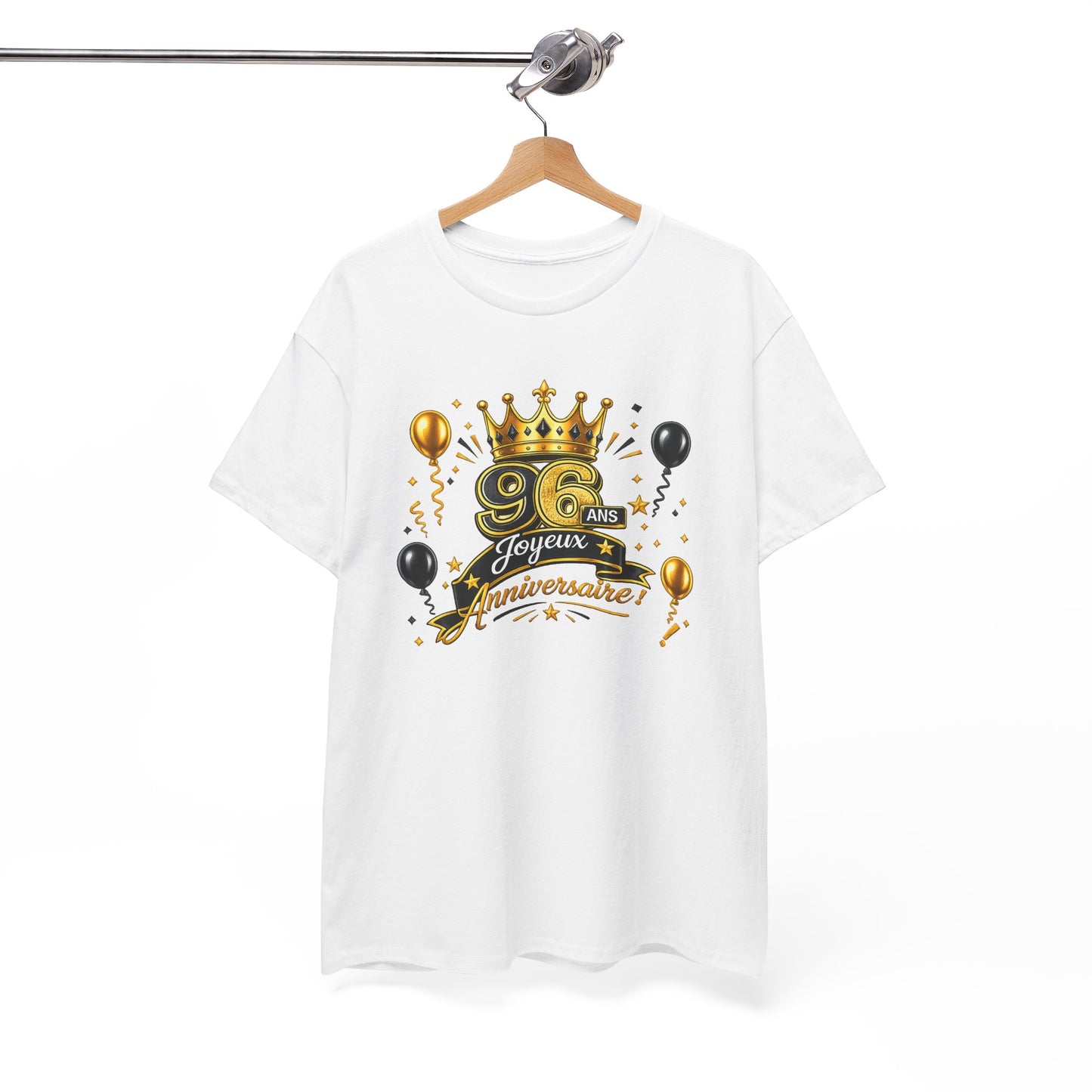 Tee Shirt Anniversaire 96 Ans Homme et Femme – Joyeux Anniversaire – Cadeau 96 Ans