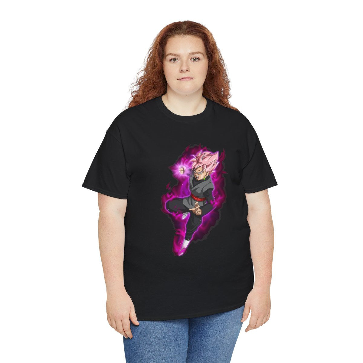 Tee shirt Unisex Black Goku rosé Homme/Femme