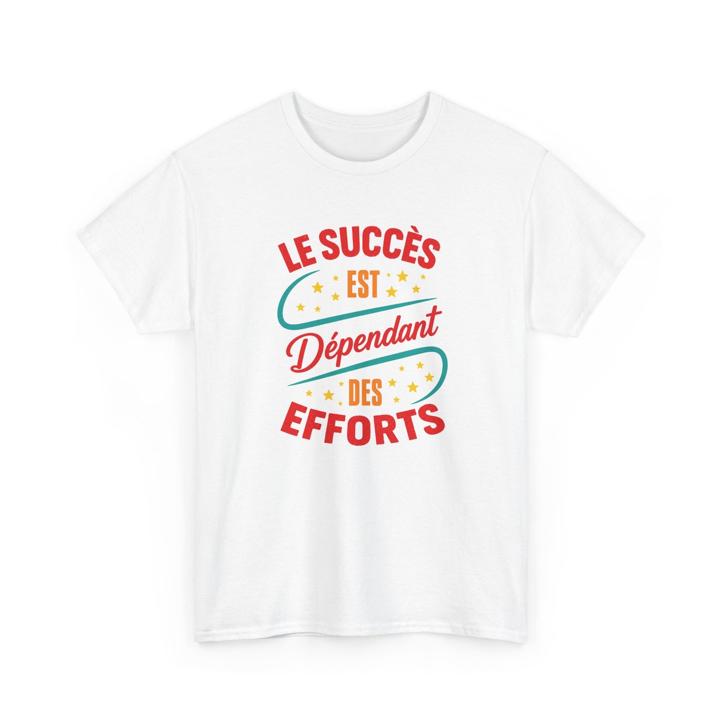 T-Shirt Homme et Femme Motivation – Réussite Persévérance Détermination Travail – Cadeau Inspirant