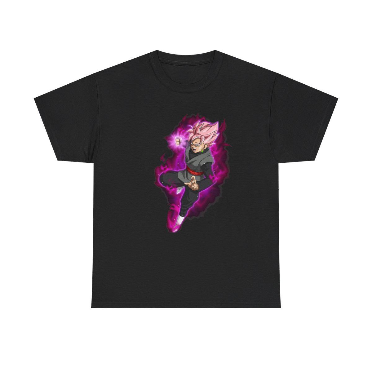 Tee shirt Unisex Black Goku rosé Homme/Femme