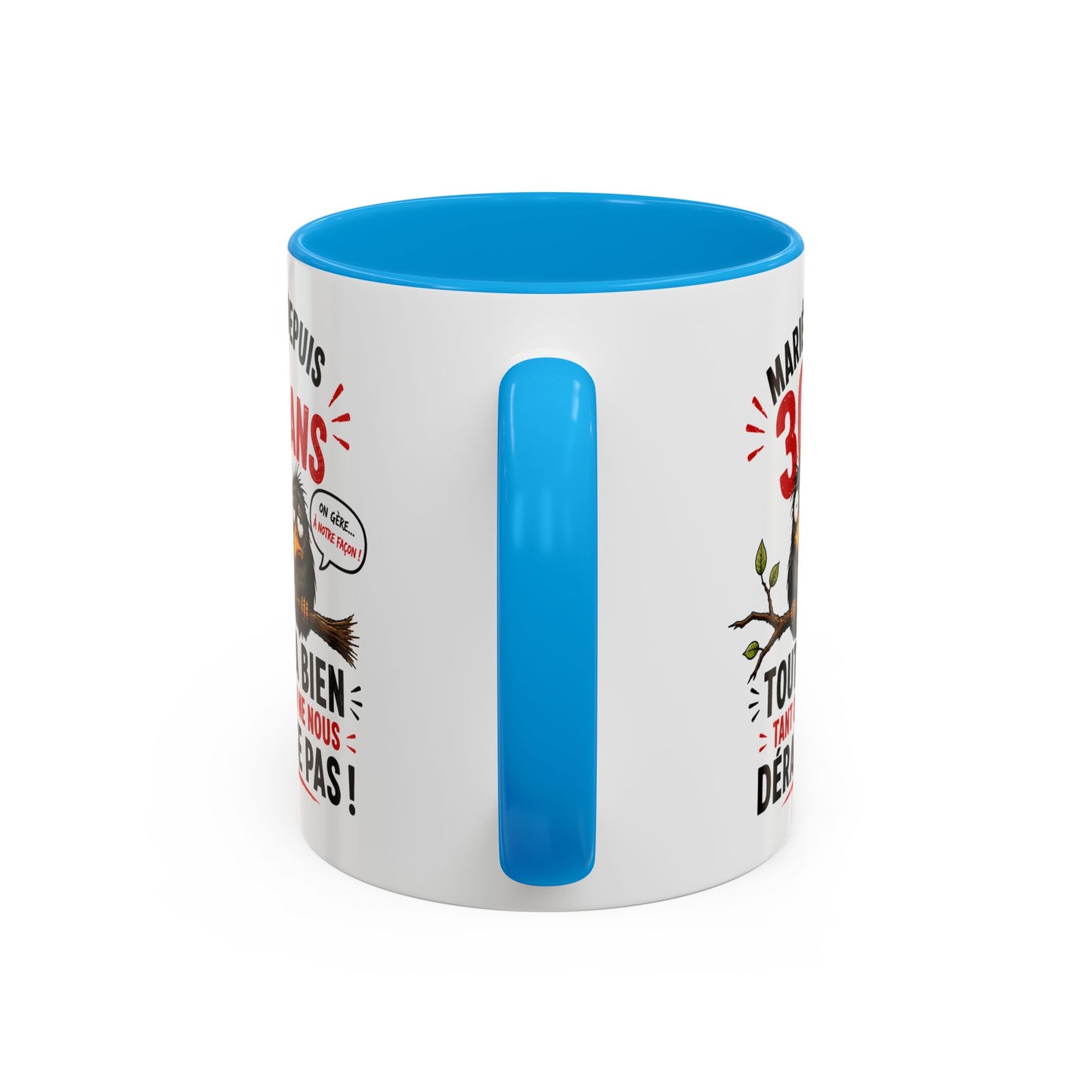 Tasse Mariés Depuis 30 Ans – Mug Humour Anniversaire de Mariage Homme Femme – Cadeau Couple 30 Ans de Mariage 325 ml