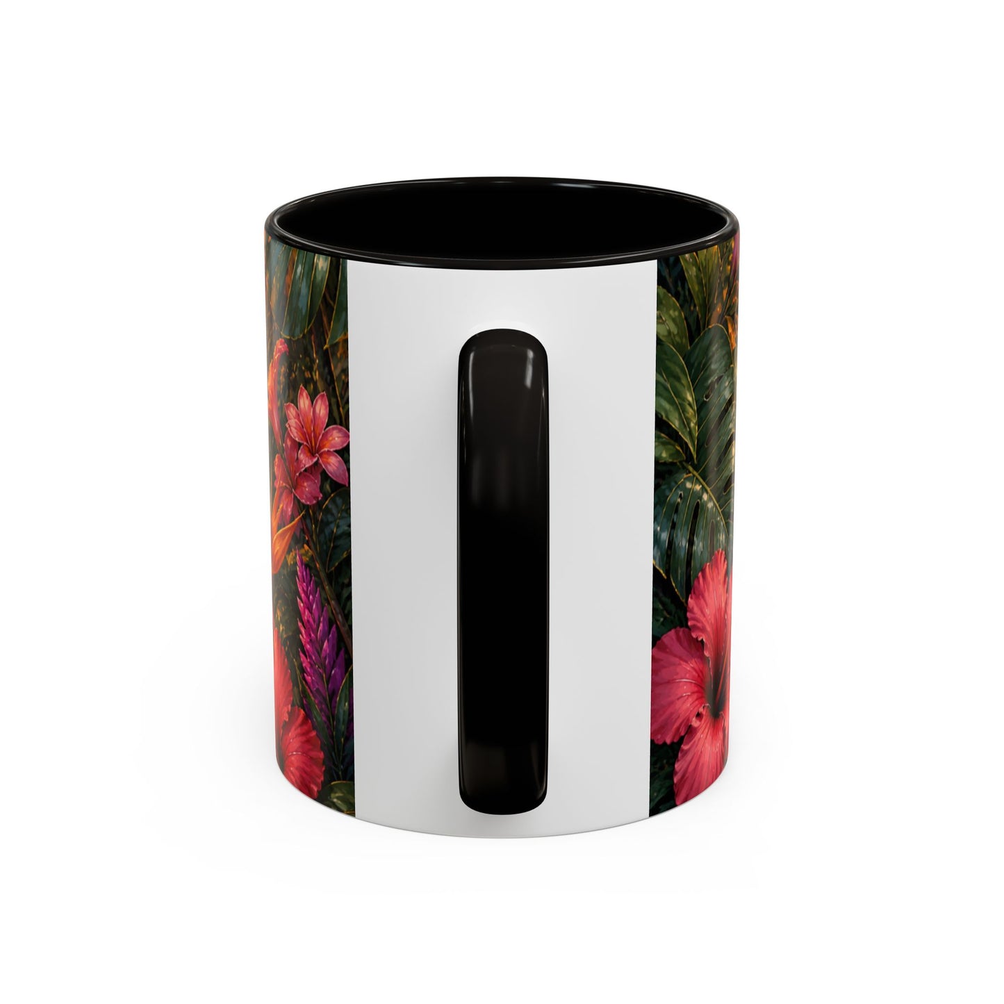 Tasse Tigre Tropical – Mug Jungle avec Tigre Majestueux, Fleurs Exotiques et Cascade au Soleil Couchant – Design Safari 325ml