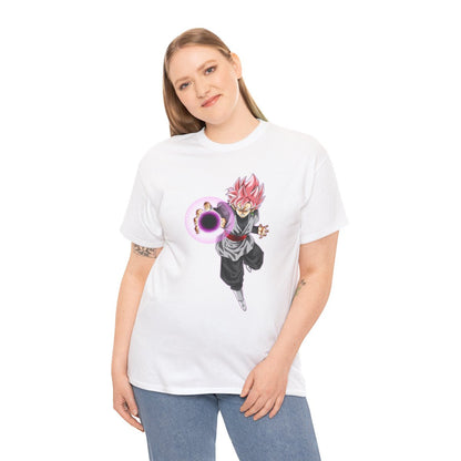 Tee shirt Black Goku rosé Unisex Homme/Femme