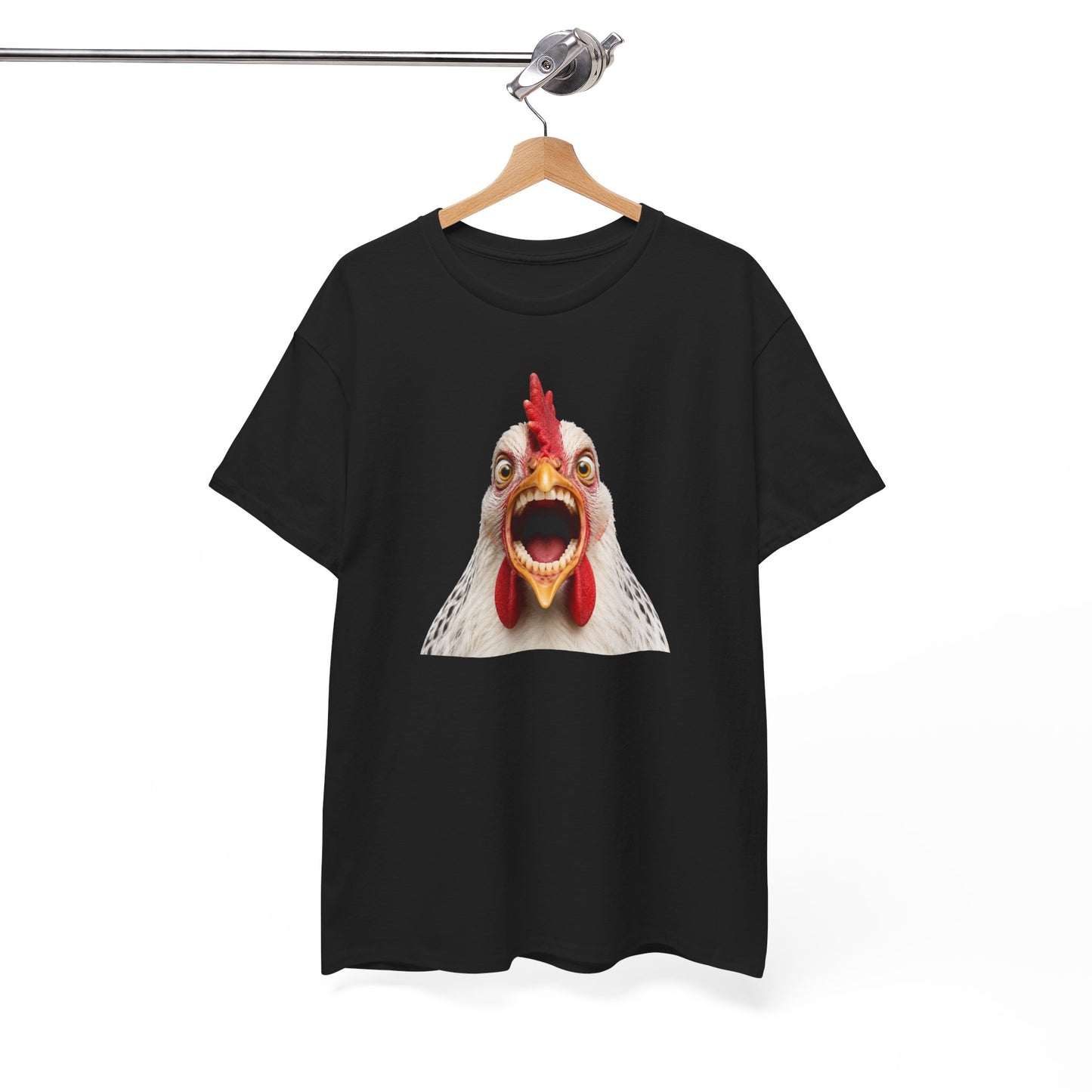 Tee-Shirt Humour Homme et Femme – Poule Drôle Expression Surprenante – Idée Cadeau Original Amateur Animaux Ferme Anniversaire