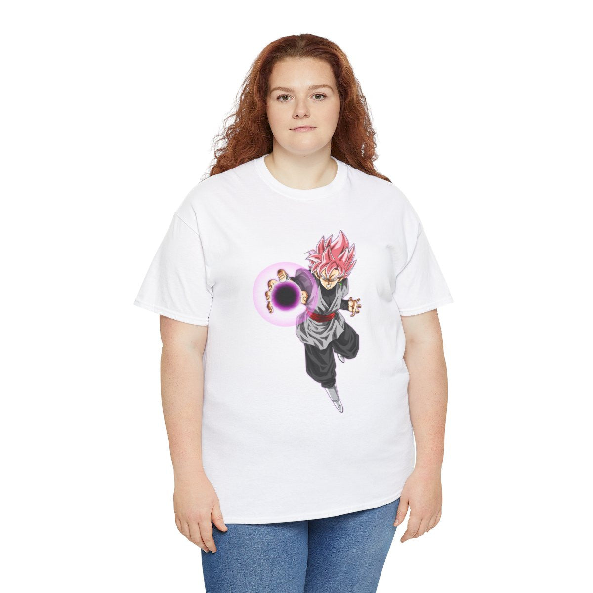 Tee shirt Black Goku rosé Unisex Homme/Femme