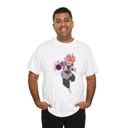 Tee shirt Black Goku rosé Unisex Homme/Femme