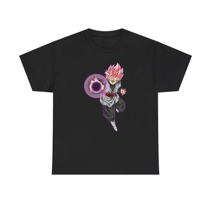 Tee shirt Black Goku rosé Unisex Homme/Femme