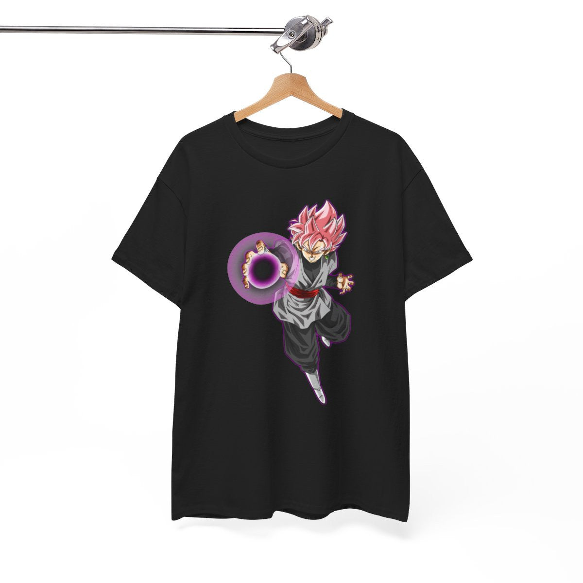 Tee shirt Black Goku rosé Unisex Homme/Femme