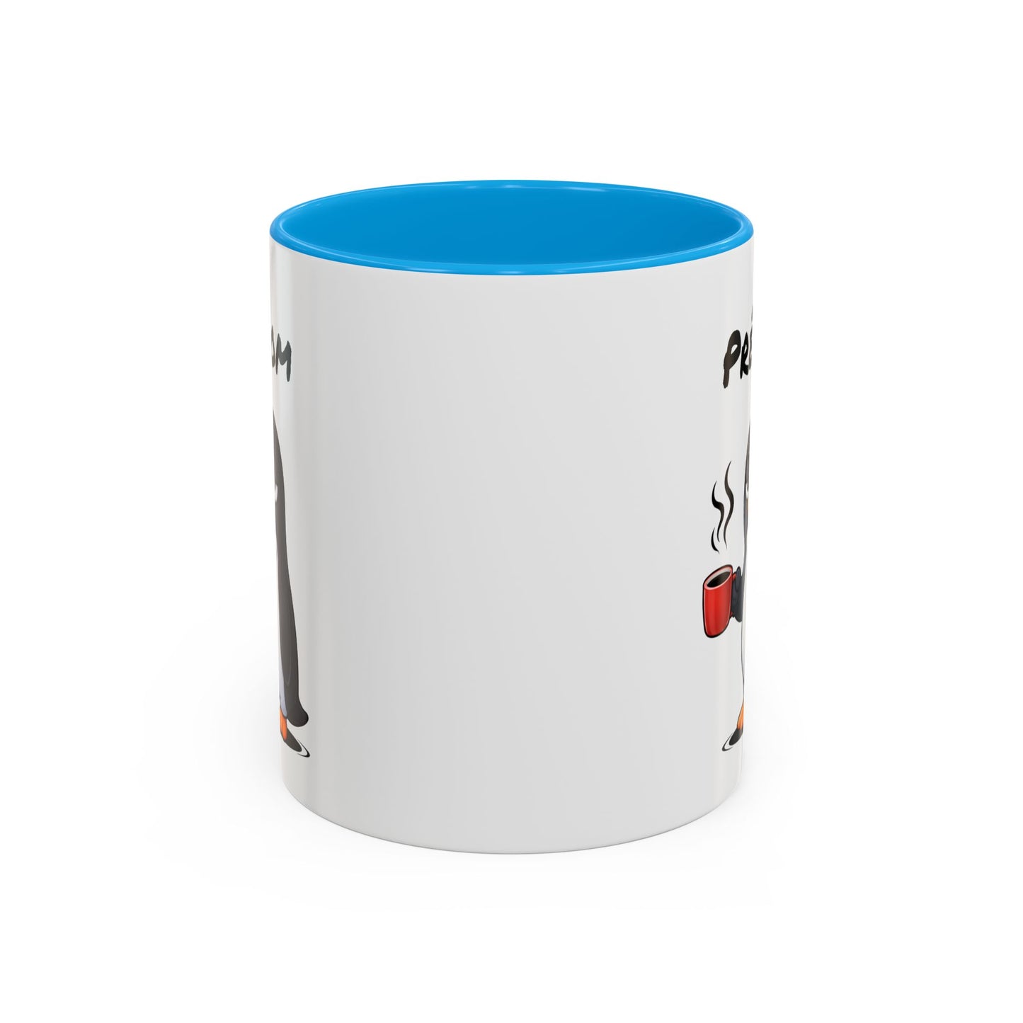 Mug Pingouin Fatigué Personnalisable 325ml – Tasse Café Humour Animal Mignon Drôle Réveil Difficile