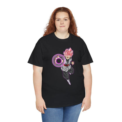 Tee shirt Black Goku rosé Unisex Homme/Femme