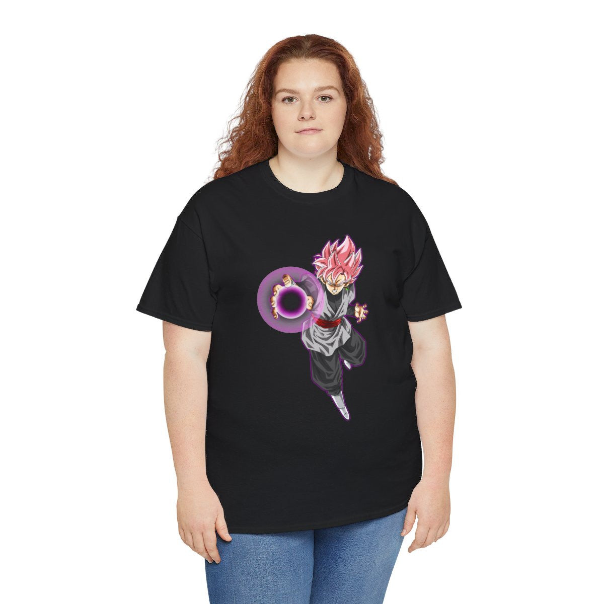 Tee shirt Black Goku rosé Unisex Homme/Femme