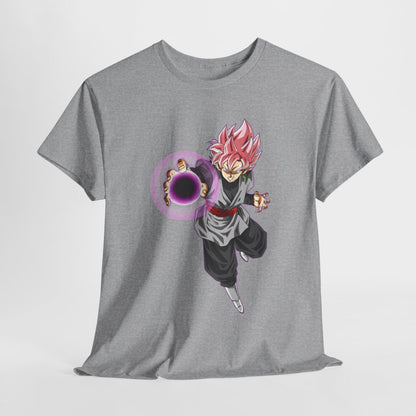Tee shirt Black Goku rosé Unisex Homme/Femme