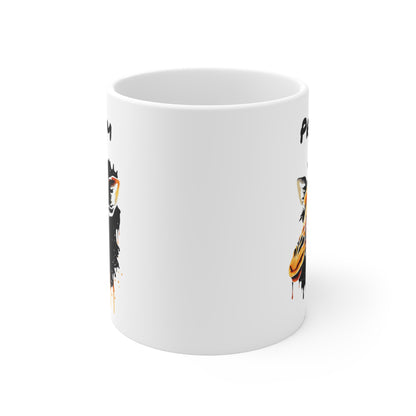 Mug Personnalisé Girafe Artistique 325ml – Tasse Céramique Prénom Animal Sauvage Design Moderne – Cadeau Original