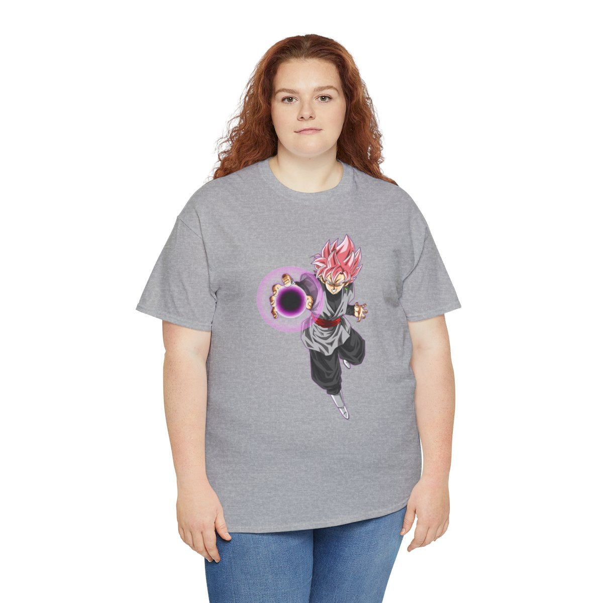 Tee shirt Black Goku rosé Unisex Homme/Femme