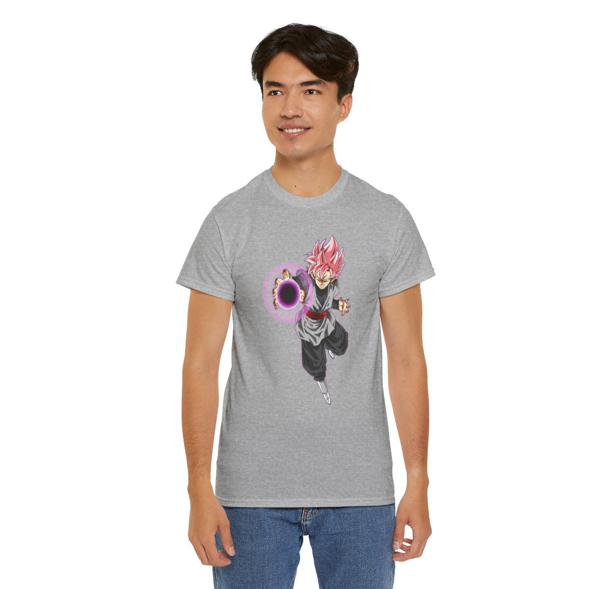 Tee shirt Black Goku rosé Unisex Homme/Femme