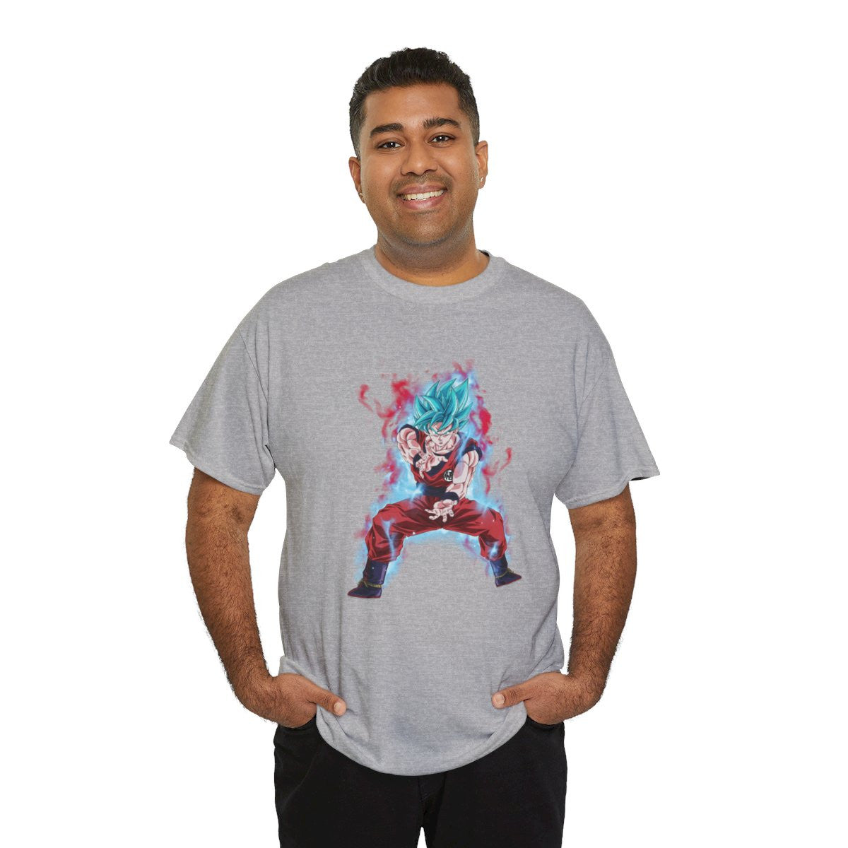 Tee shirt Unisex Goku blue kaioken Homme/Femme