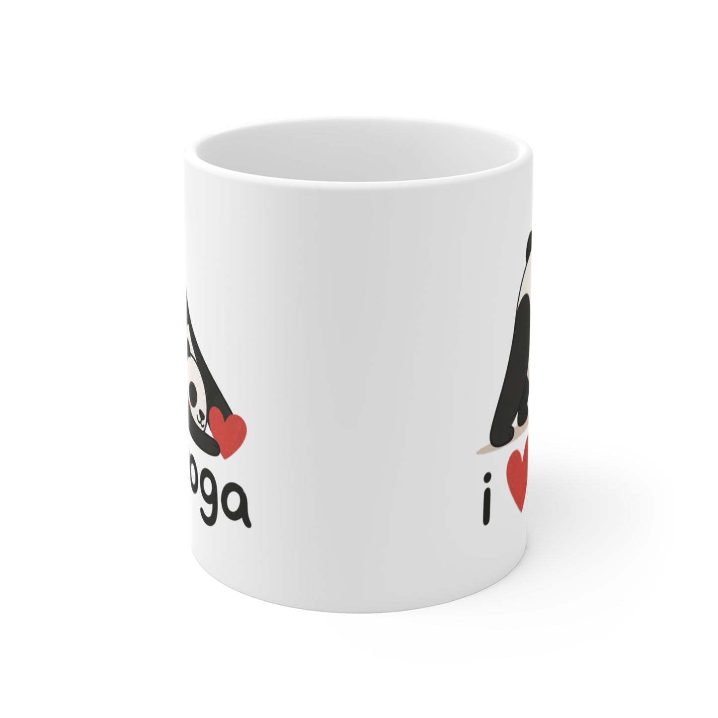 Tasse I Love Yoga – Mug Panda Yoga Kawaii – Cadeau Zen Bien-Être Femme Homme 325ml