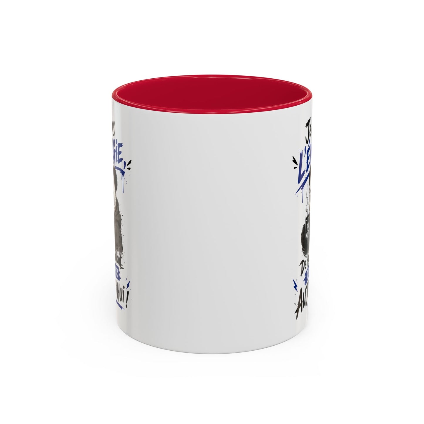 Mug Panda Fatigué Humoristique – Je n’ai pas l’énergie de faire semblant aujourd’hui – Tasse Café Drôle Motivation 325ml