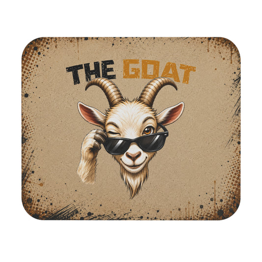 Tapis de Souris 22x18cm The Goat – Chèvre avec Lunettes de Soleil – Design Drôle et Cool – Cadeau Original Homme et Femme