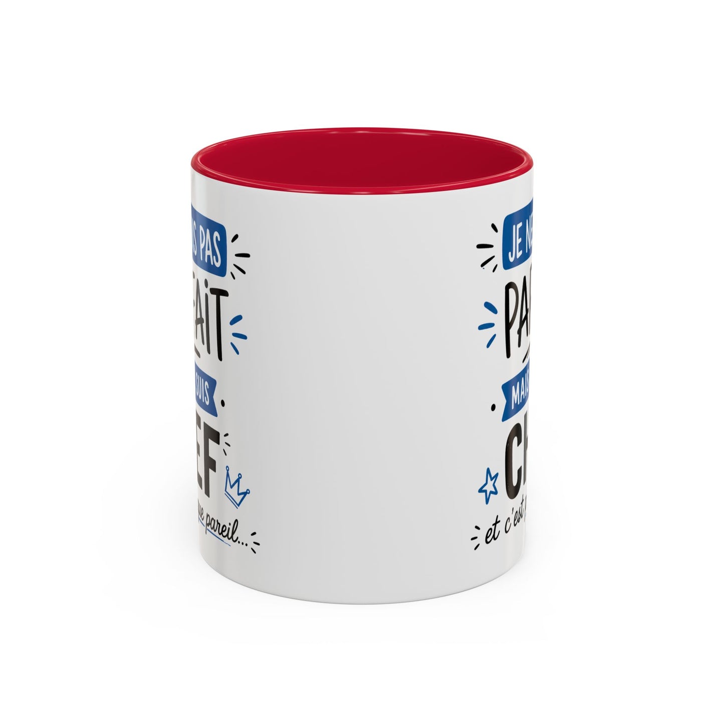 Tasse Je Ne Suis Pas Parfait Mais Je Suis Chef – Mug Humour Travail Management – Cadeau Chef Responsable 325ml