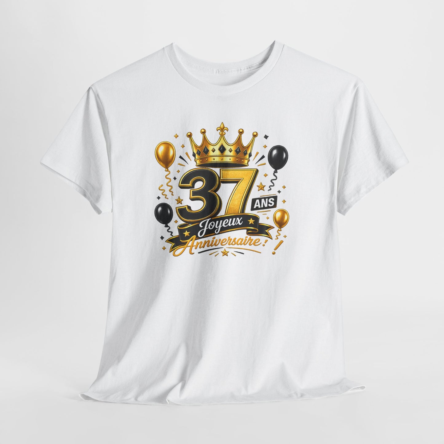 Tee Shirt Anniversaire 37 Ans Homme et Femme Joyeux Anniversaire Cadeau 37 Ans Idée Cadeau Adulte