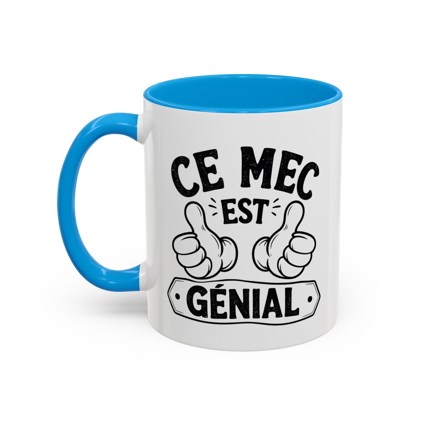 Mug Humour Homme – Ce Mec Est Génial – Tasse Drôle et Fun Cadeau Original Céramique 325ml Noir