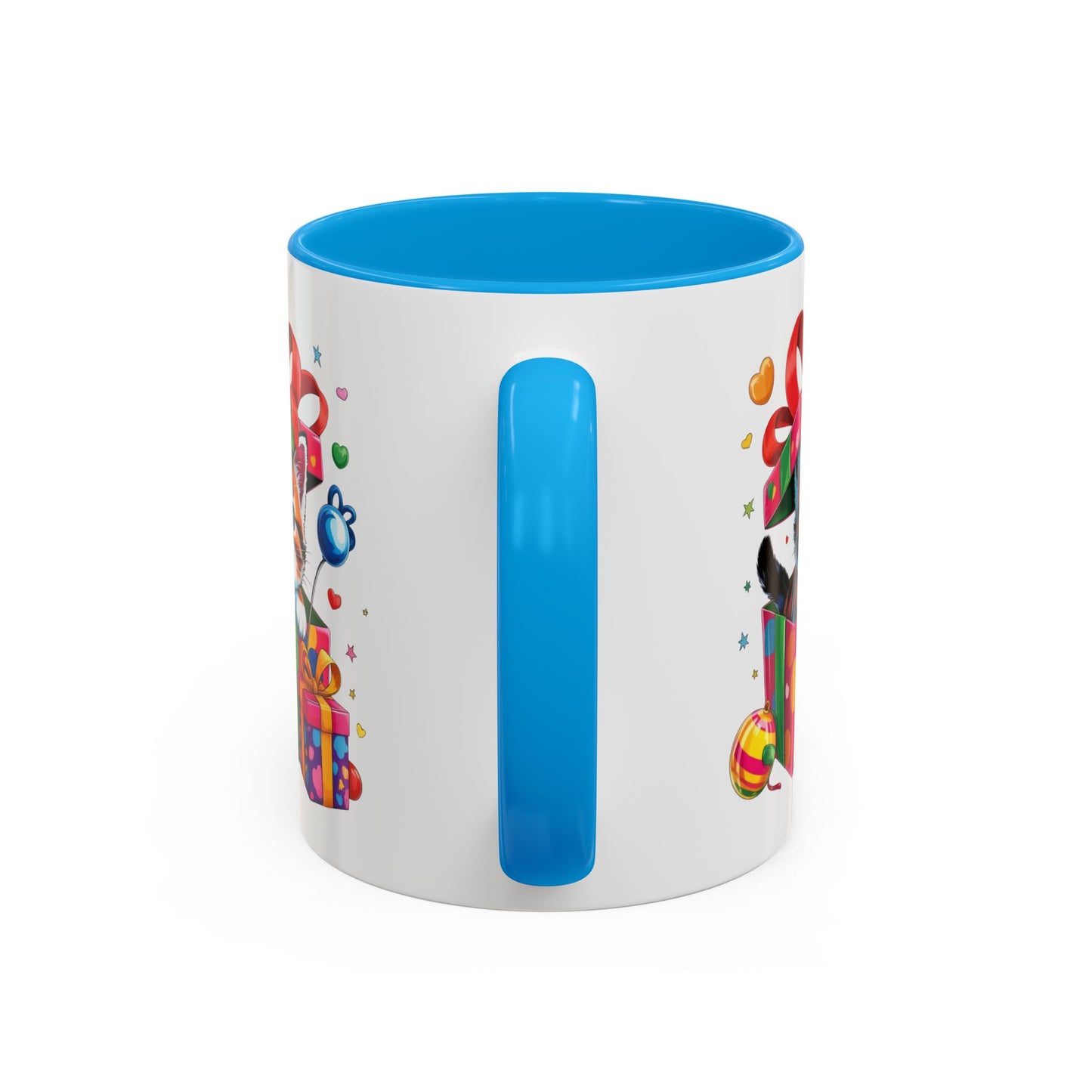 Mug Chaton dans Boîte Cadeau – Tasse Chat Mignon avec Ruban et Cadeaux – Idée Cadeau 325ml