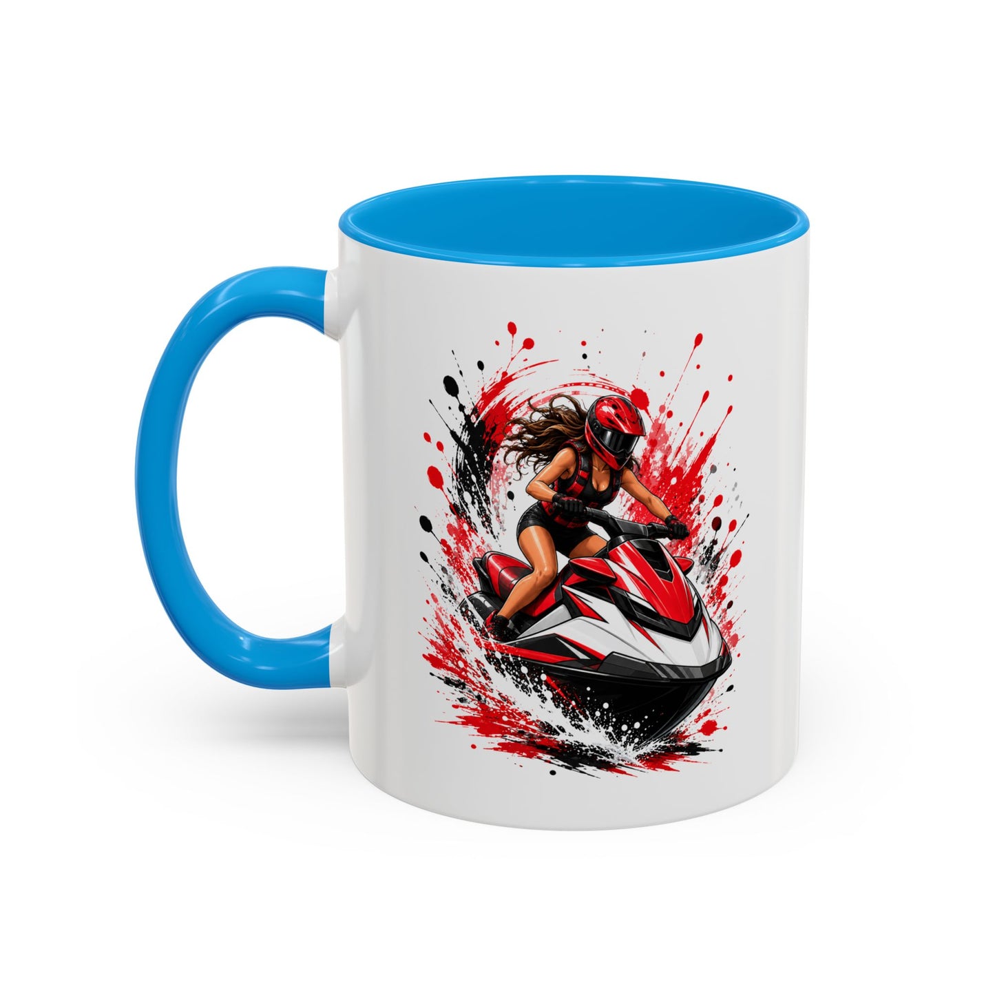 Mug Femme Jet Ski – Tasse Passion Sport Nautique – Cadeau Original Femme – Amatrice de Jet Ski et Sensations Fortes
