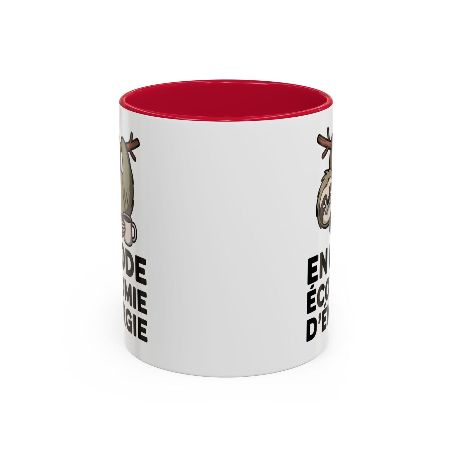 Mug Drôle En Mode Économie d’Énergie – Tasse Humoristique Paresseux Café – Cadeau Humour Bureau Fatigue 325ml