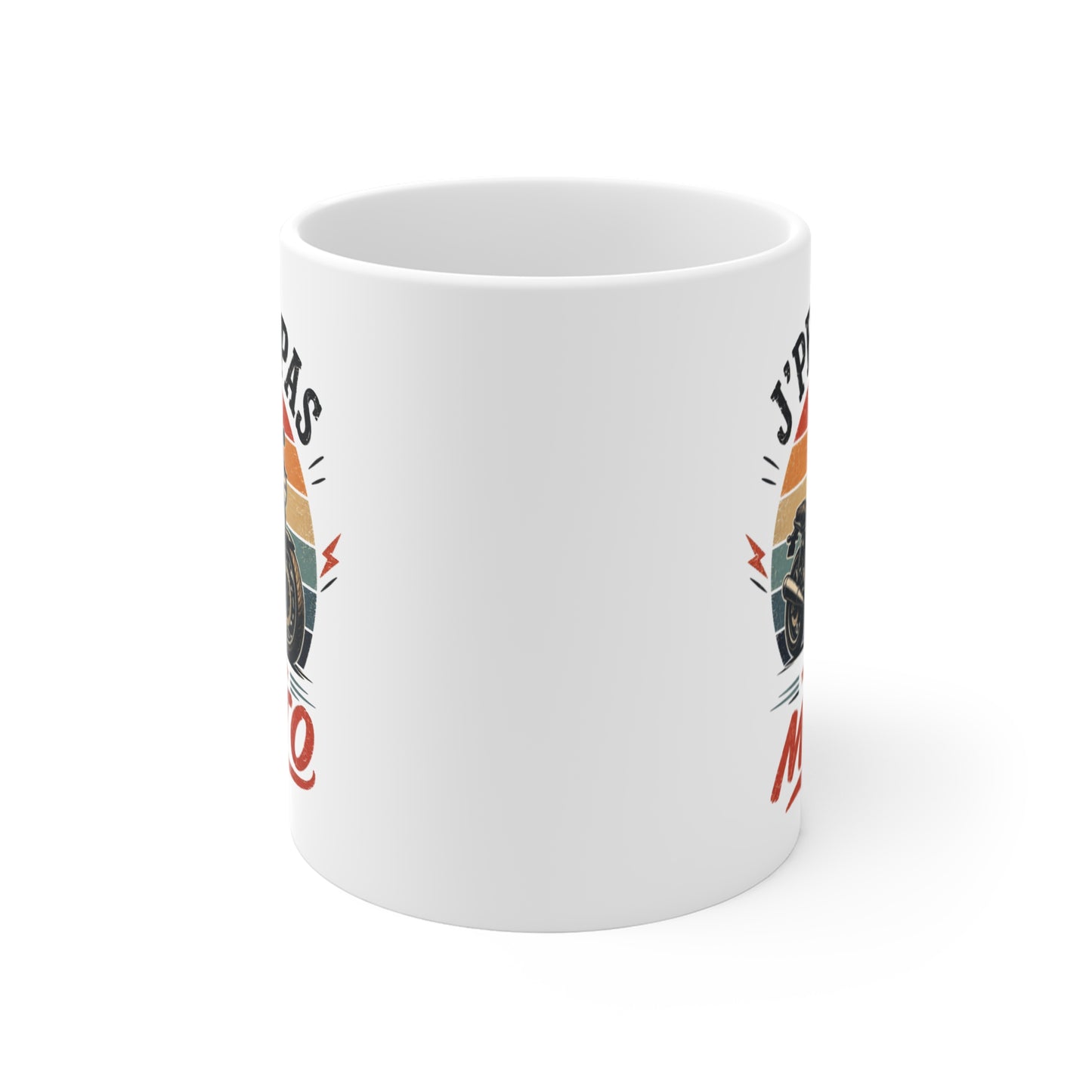 Tasse J’Peux Pas J’Ai Moto – Mug Humour Motard Vintage – Cadeau Moto Homme Femme 325ml