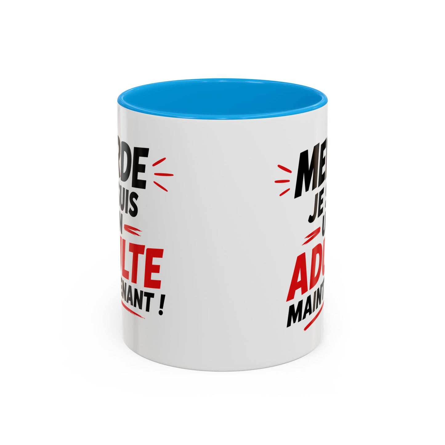 Tasse Merde Je Suis Un Adulte Maintenant – Mug Humour Adulte – Idée Cadeau Anniversaire 18 ans Homme Femme 325ml