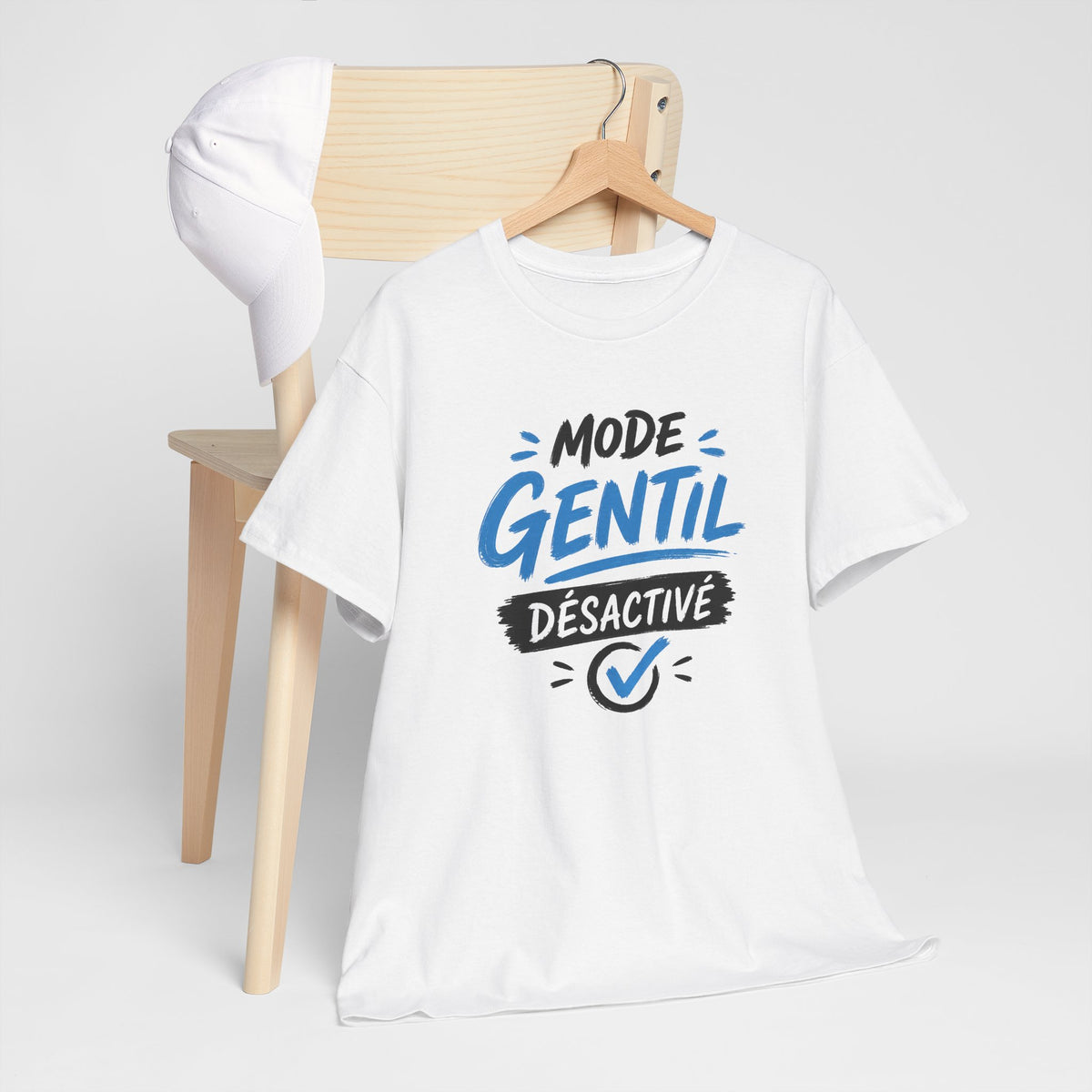 Tee Shirt Homme Mode Gentil Désactivé – T-Shirt Humour Homme Original – Idée Cadeau Homme