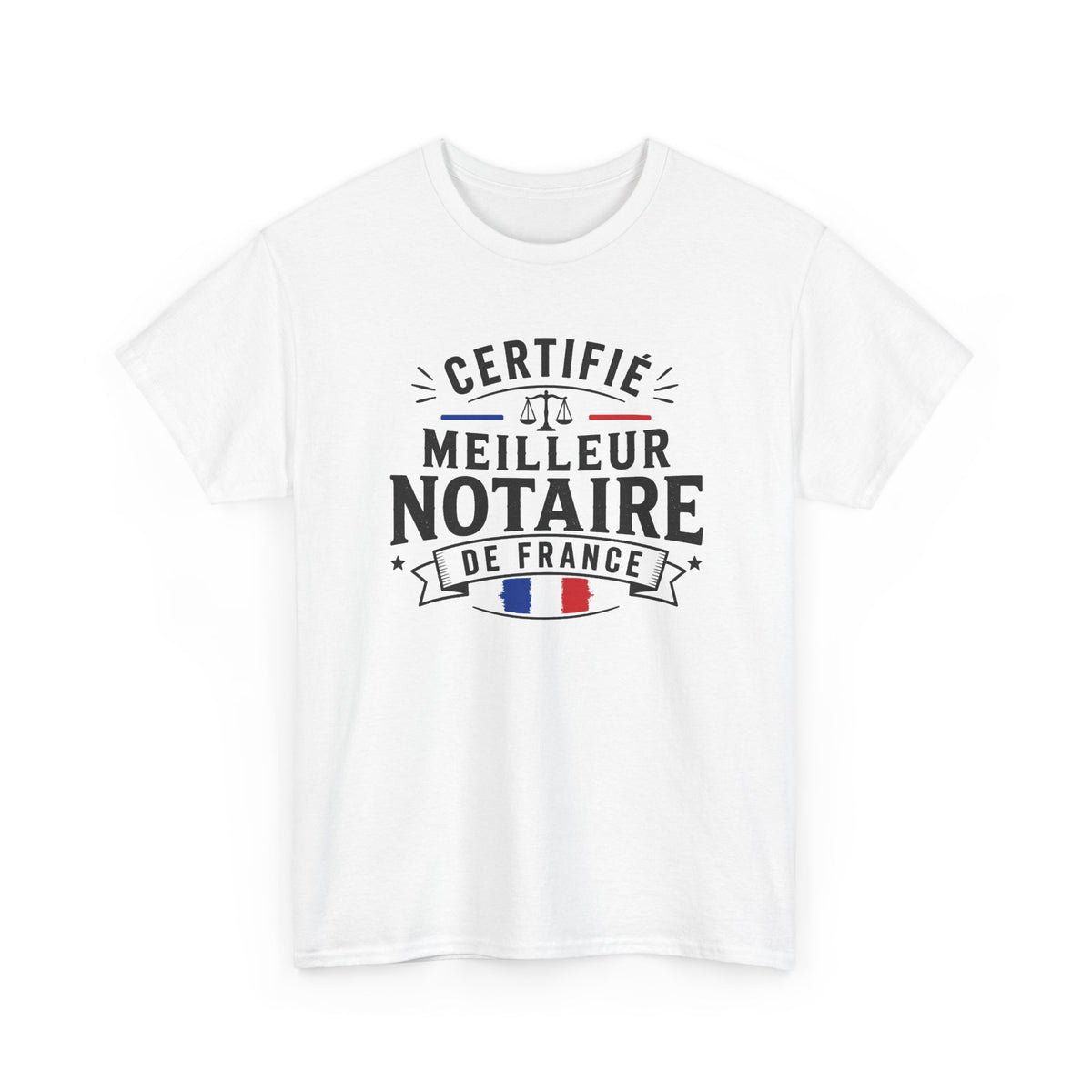 Tee Shirt Homme Notaire Cadeau Humour Métier Droit Justice Professionnel Juridique Étude Notariale France