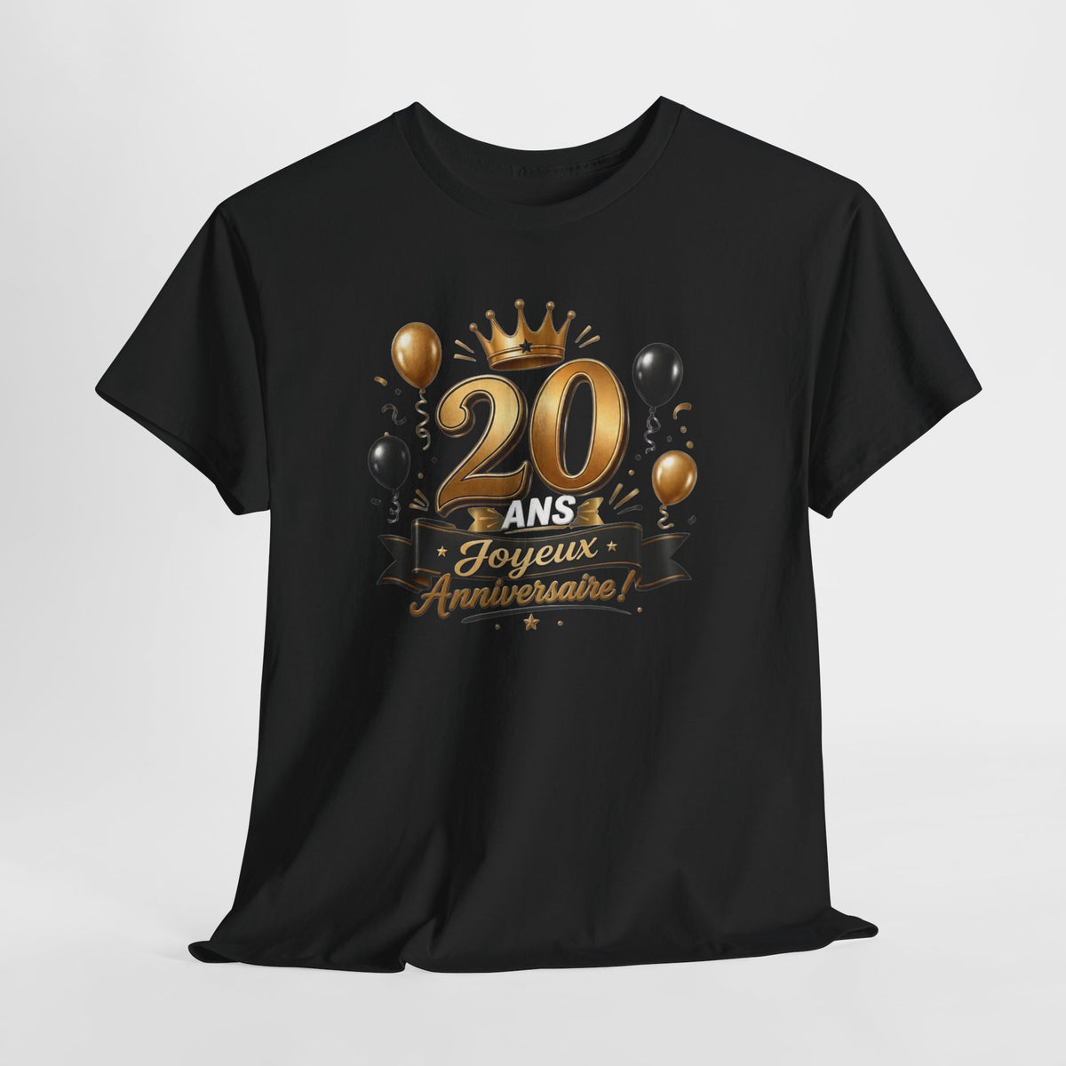 Tee Shirt Anniversaire 20 Ans Homme et Femme Joyeux Anniversaire Cadeau 20 Ans Idée Cadeau Adulte