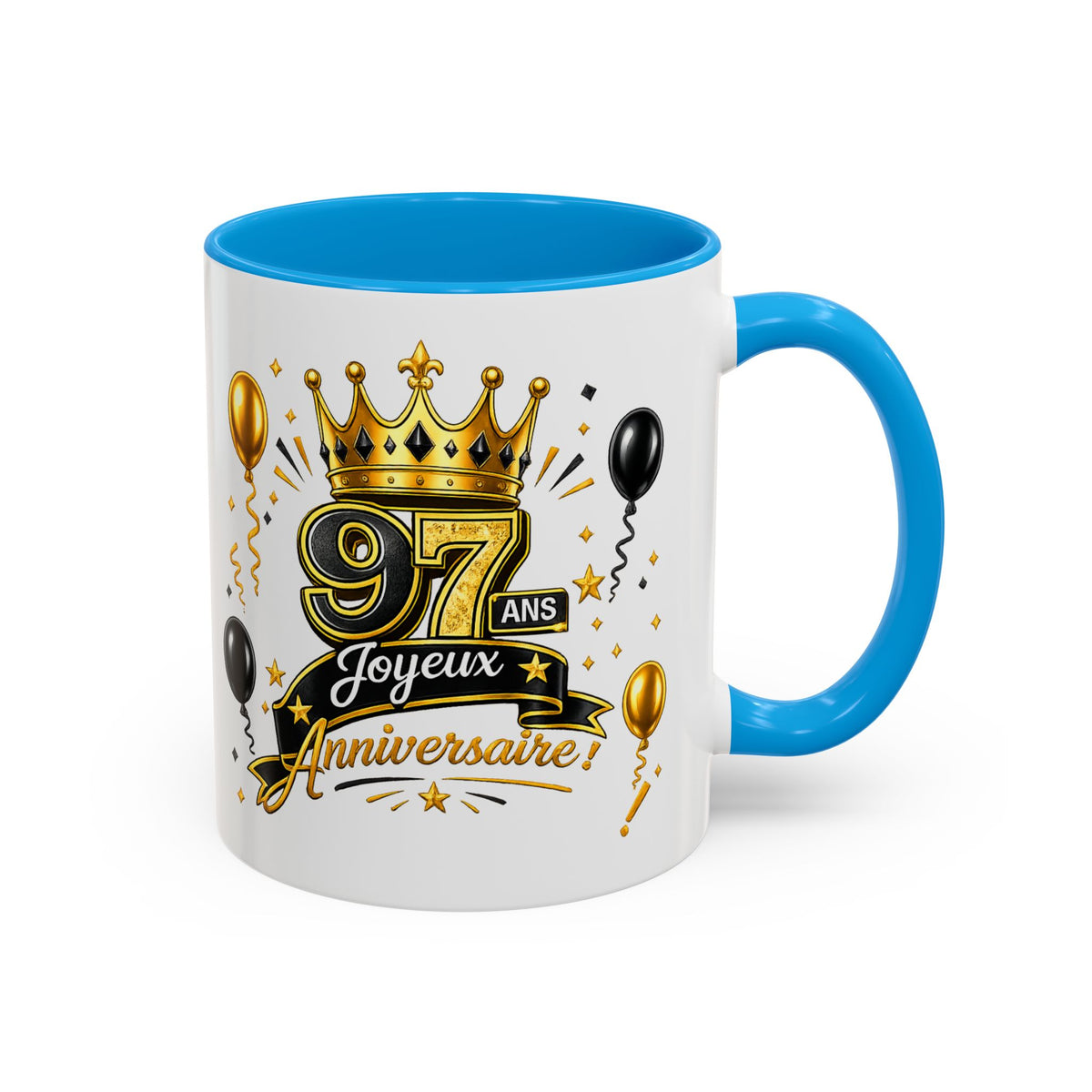 Mug Joyeux 97 Ans – Tasse Anniversaire 97 Ans – Cadeau Original pour Femme Homme – Idée Cadeau 97e Anniversaire