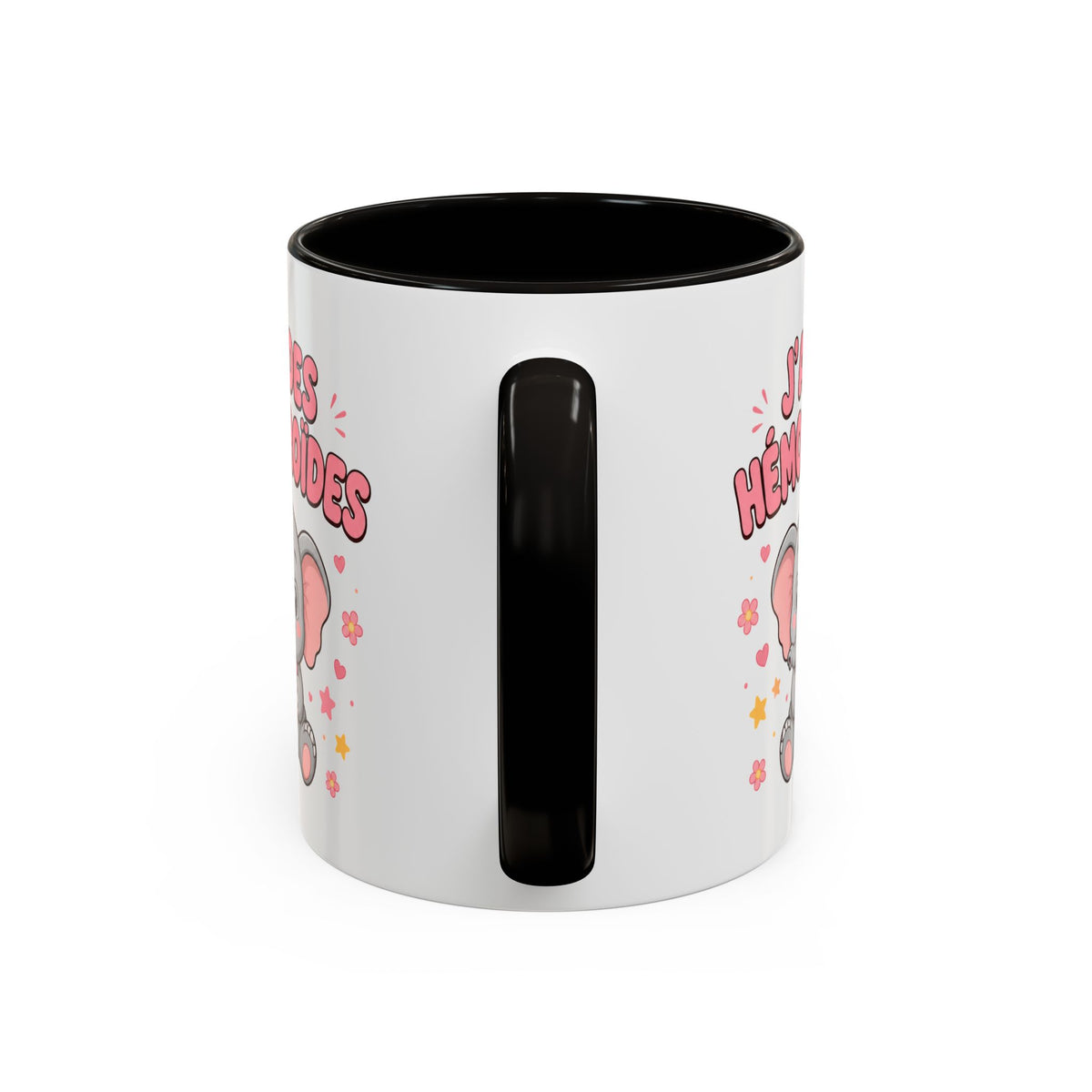 Mug J’ai des Hémorroïdes – Tasse Humour avec Éléphant – Cadeau Drôle et Décalé Homme et Femme