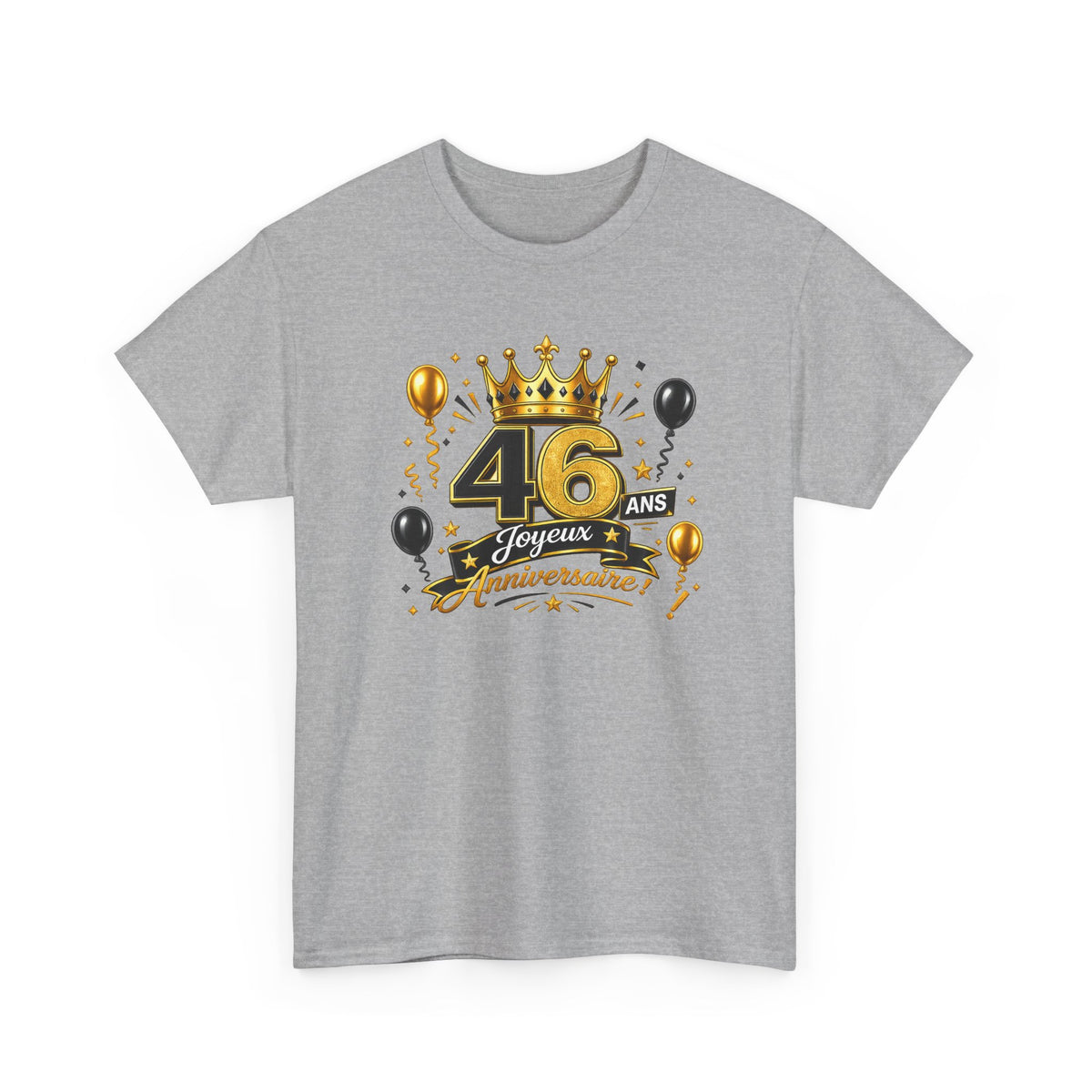 Tee Shirt Anniversaire 46 Ans Homme et Femme – Joyeux Anniversaire – Cadeau 46 Ans