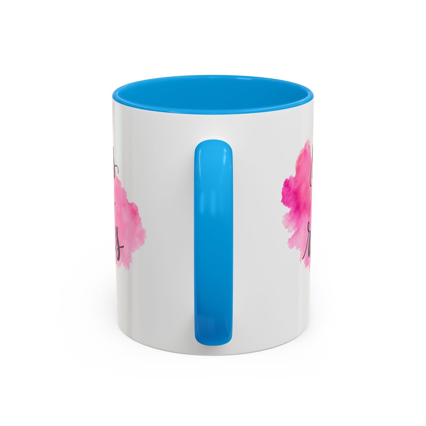 Mug Femme Motivation – Tasse Inspirante Aquarelle Rose – Cadeau Original Positif, Encouragement Réussite Noir Bleu Rouge