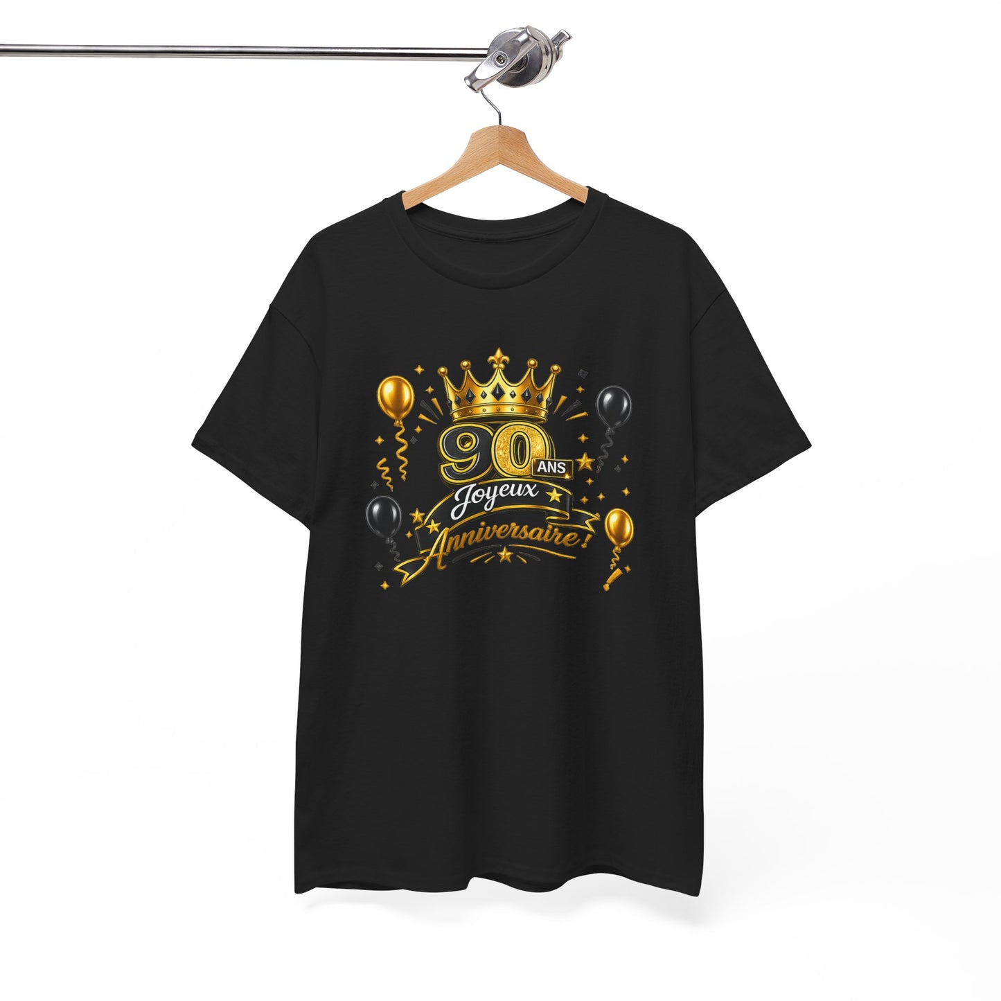 Tee Shirt Anniversaire 90 Ans Homme et Femme – Joyeux Anniversaire – Cadeau 90 Ans
