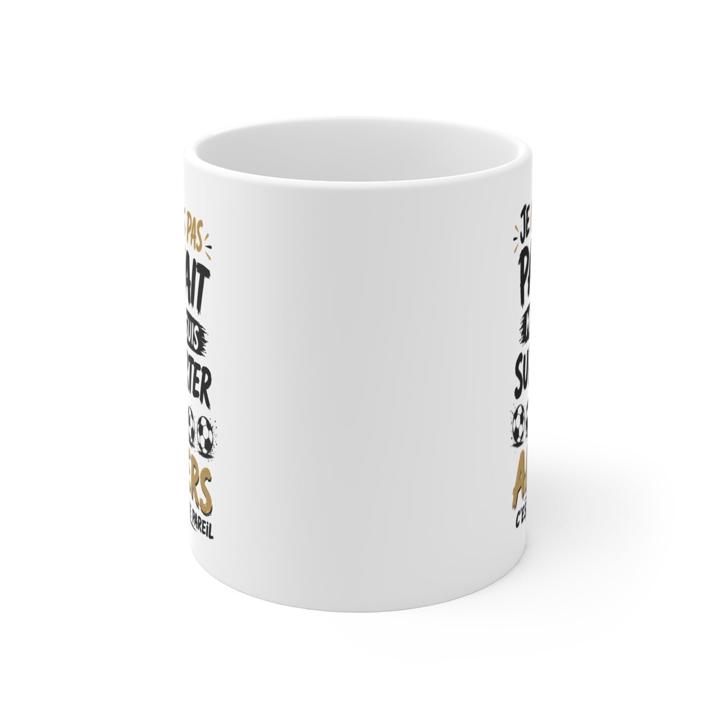 Tasse Je Ne Suis Pas Parfait Mais Je Suis Supporter D’Angers – Mug Humour Football – Cadeau Passionné de Football 325ml