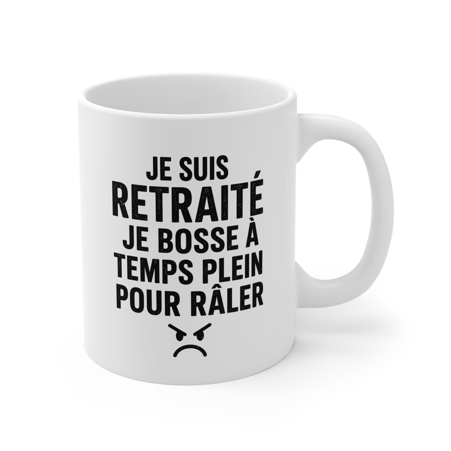 Tasse Je Suis Retraité Je Bosse À Temps Plein Pour Râler – Mug Humour Retraité Vintage – Cadeau Homme Femme 325ml